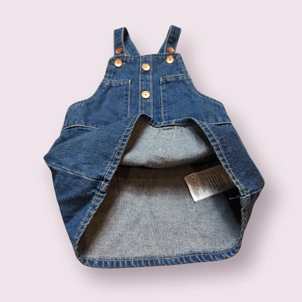 Toddler Levi’s Denim Overall Dress with Button Front Size 2T - Picture 4 of 8